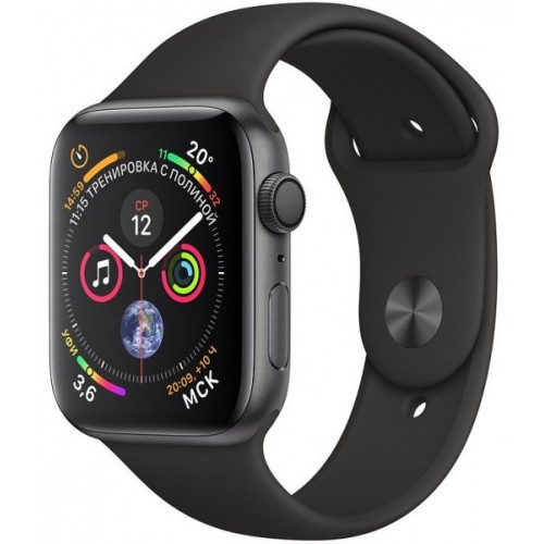 Apple Watch Series 5 GPS + Cellular 40mm Space Black SSteel Case Black Sport Band (MWWW2, MWX82)